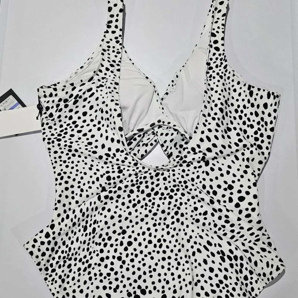 DKNY Cutout Twist One-Piece Swimsuit